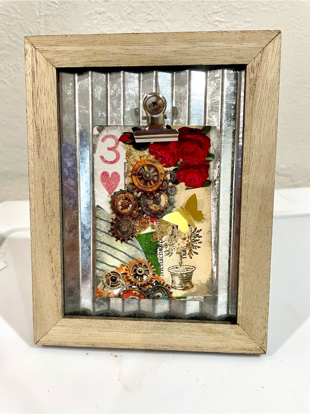Framed ACEO Steampunk collage